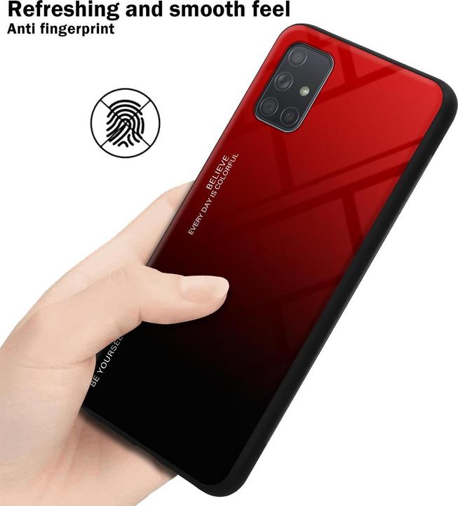 Produktbild Cadorabo TPU 2 Farben Glas Cover (Samsung Galaxy A71)