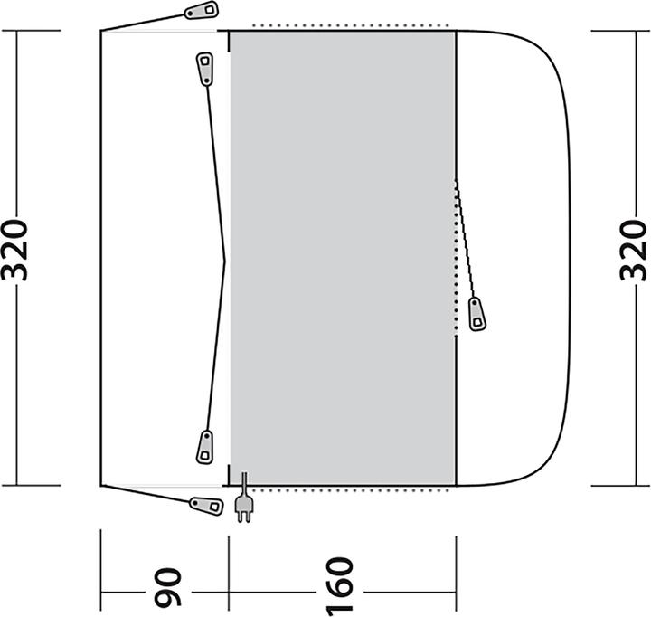 Immagine prodotto Outwell Fresno (Tenda, 11.90 kg)