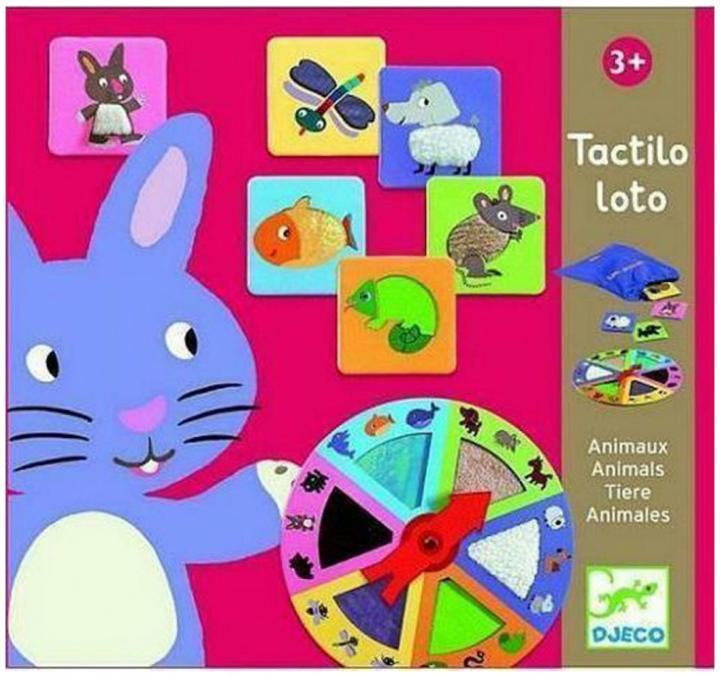 Actual product image Djeco Educational game Tactilo loto (English, German, French, Italian)