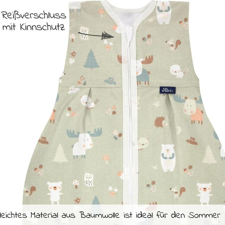 Produktbild Alvi Baby-Sommerschlafsack Molton Baby Forest 110 cm (110 cm)