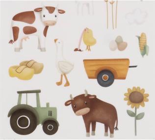 Actual product image Little Dutch Farmhouse window sticker