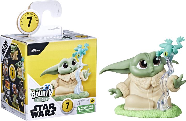 Produktbild Hasbro Star Wars The Bounty Collection Series 7, Grogu Mini Action Figure, Froggy Force Pose, 2.25-Inch Sta (1 x)