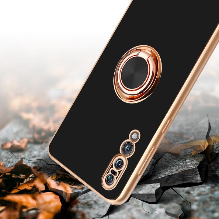 Image du produit Cadorabo Coque pour Huawei P20 PRO / P20 PLUS en TPU avec protection de l'appareil photo et anneau LM089 (Huawei P20 Plus, Huawei P20 Pro)