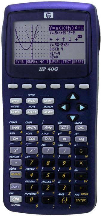 HP 40G calculatrice graphique française (Piles)