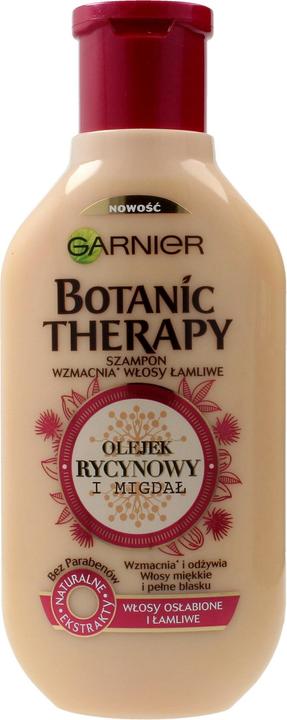 Garnier Botanic Therapy Shampoo Strengthens Brittle Hair Oil Castor And Almond 400Ml (400 ml, Liquid shampoo)