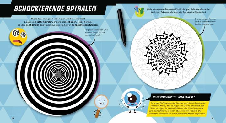 Produktbild Mach mit! - Optische Illusionen: Zeichnen, ausmalen, basteln, rätseln, spielen! Das Aktivbuch für (Deutsch, Laura Baker, 2020)
