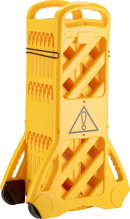 Wiltec appareil mobile barrière plastique pliable clôture mobile 3,9m rouleaux barrière