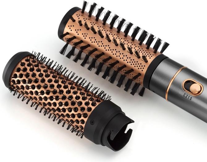 Actual product image OBH Nordica Keratin Care Hot Air Styler Hot Air Brush Warm Gold, Stainless Steel 3 m