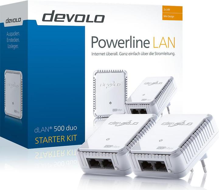 Actual product image Devolo dLAN 500 duo Starter Kit (500 Mbit/s)