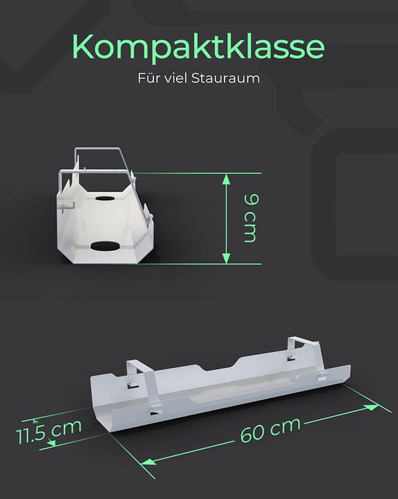 Produktbild Icy Box Kabelmanagementwanne (Kabeldurchlass, 61 cm)