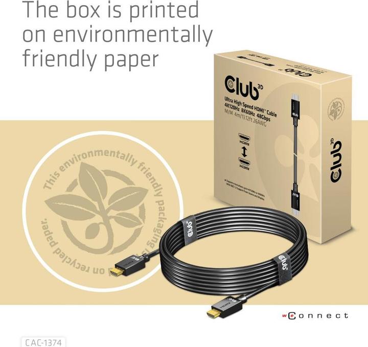 Immagine prodotto Club 3D HDMI (Typ A) — HDMI (Typ A) (4 m, Altri)