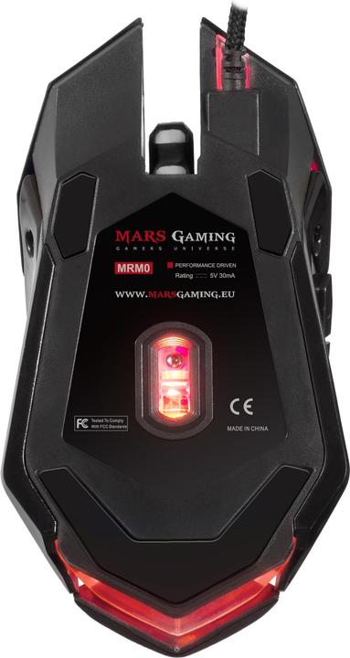 Produktbild Mars Gaming for games MRM0 4000 DPI Black (Kabelgebunden)