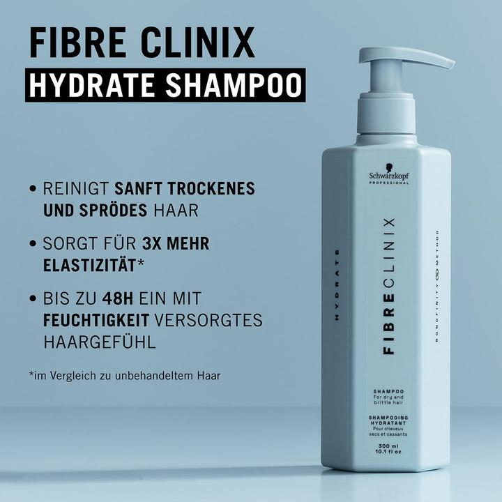 Produktbild Schwarzkopf Fibre Clinix - Hydrate Shampoo (300 ml, Flüssiges Shampoo)