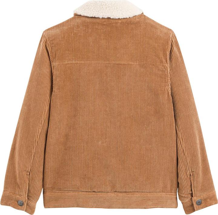 Actual product image La Redoute Collections Corduroy jacket with teddy fleece collar (120 B)