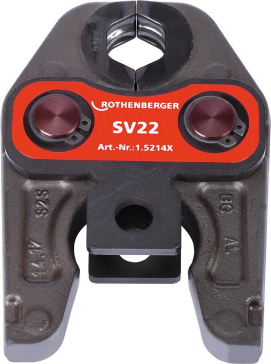 Actual product image Rothenberger Pressing jaw pressing tongs standard SV22 ( 015214X ) for ROMAX 4000 / Akku Press ACC etc. (197 mm)