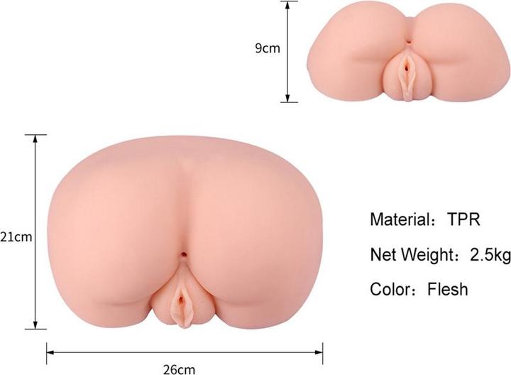 Image du produit Perfect Toys Masturbateur réaliste Buttocks Double Holes Vulve-Anus