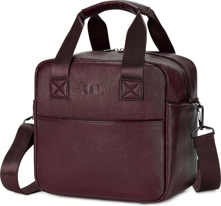 Produktbild Only-Bags.Store Isolierte Lunch Bag Vegan Leder Lunch Tote mit verstellbarem Schultergurt PU Leder Lunch Bag für