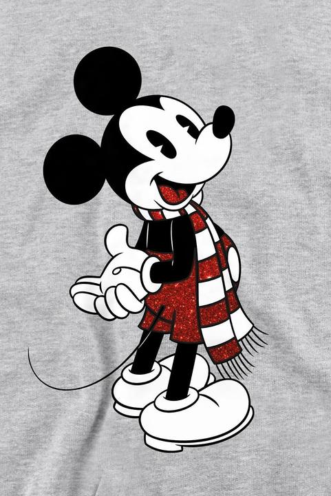 Actual product image Disney Unisex Adult Mickey Mouse Scarf Christmas Sweatshirt (XL)