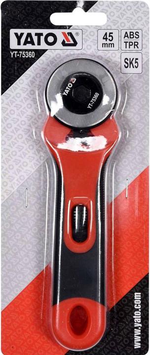 Actual product image Yato Professional rolling knife 45 mm | with soft grip | forward and backward | YT-75360