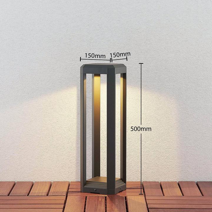 Produktbild Lucande Fery Aussen Garten Leuchte H50 Anthracite (1100 lm, IP65)