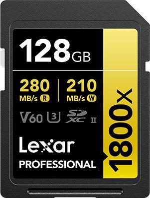Produktbild Lexar Professional (128 GB, SDXC, U3, UHS-II)