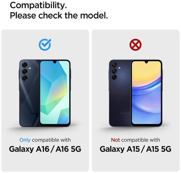 Produktbild Spigen GLAS.tR Slim (2 Stück, Samsung Galaxy A16, Samsung Galaxy A16 5G)