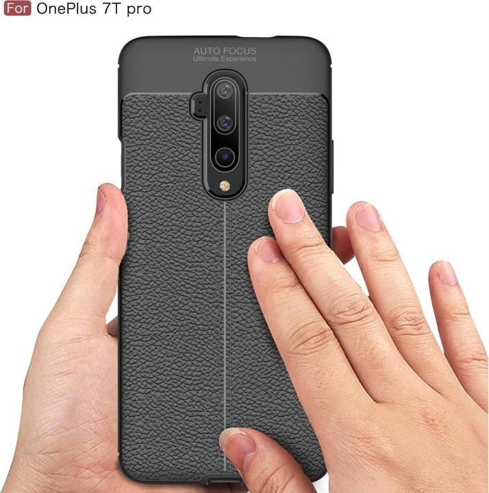 Produktbild Screenguard OnePlus 7T Pro Hülle Leather Design TPU Cover (OnePlus 7T Pro)