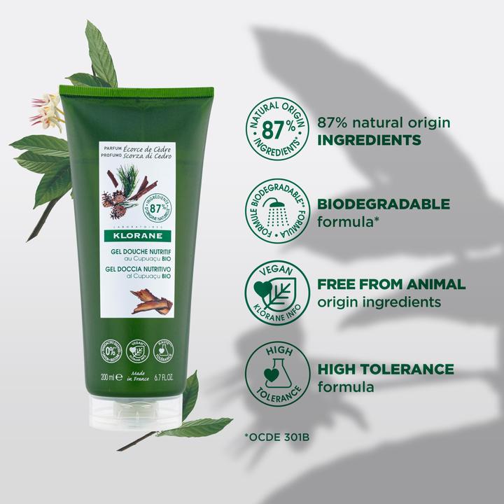 Produktbild Klorane Duschgel mit Zedernrinden (200 ml)