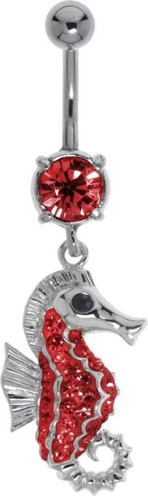 Bijouteria Bauchpiercing (Chirurgenstahl 316L, Kristall, Messing rhodiniert)