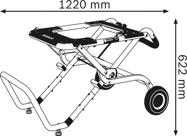 Immagine prodotto Bosch Professional Telaio di base GTA 60W (74 cm, 122 cm)