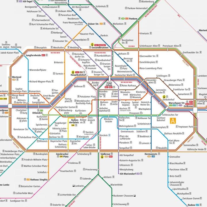 Image du produit BVG Berlin - Plan du réseau de Berlin (384 x 260 cm)