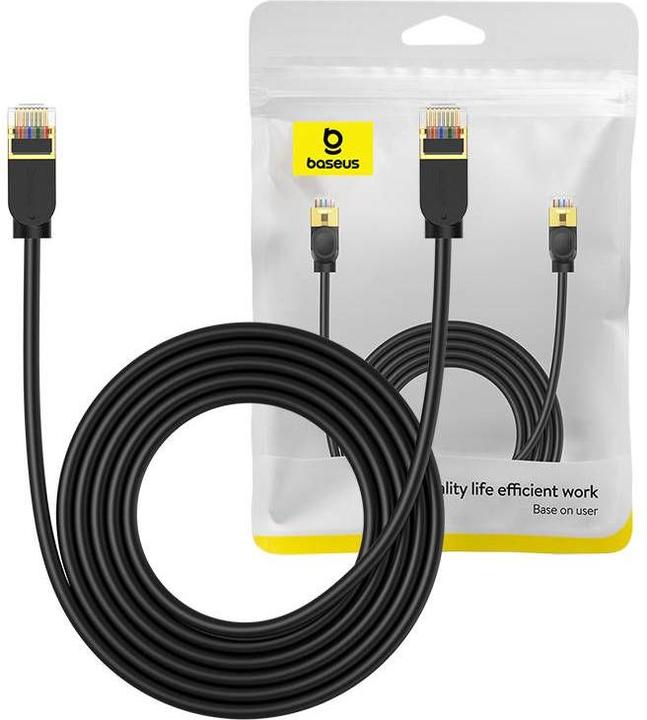 Image du produit Baseus Cat 7 10Gb Ethernet RJ45 Cable 3m black (UTP, CAT7, 3 m)