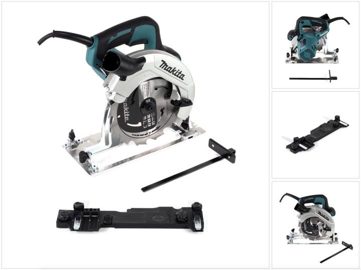 Actual product image Makita HS 7611 Hand circular saw 1600W 190 mm + carbide saw blade + guide rail adapter C