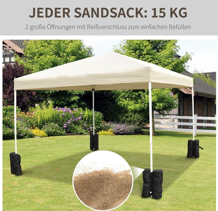 Produktbild Outsunny Standfuss für Faltpavillon (14 cm, 14 cm)
