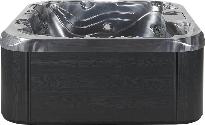 Actual product image Beliani Whirlpool Outdoor grey with LED square 200 x 200 cm LASTARRIA (5 pers.)