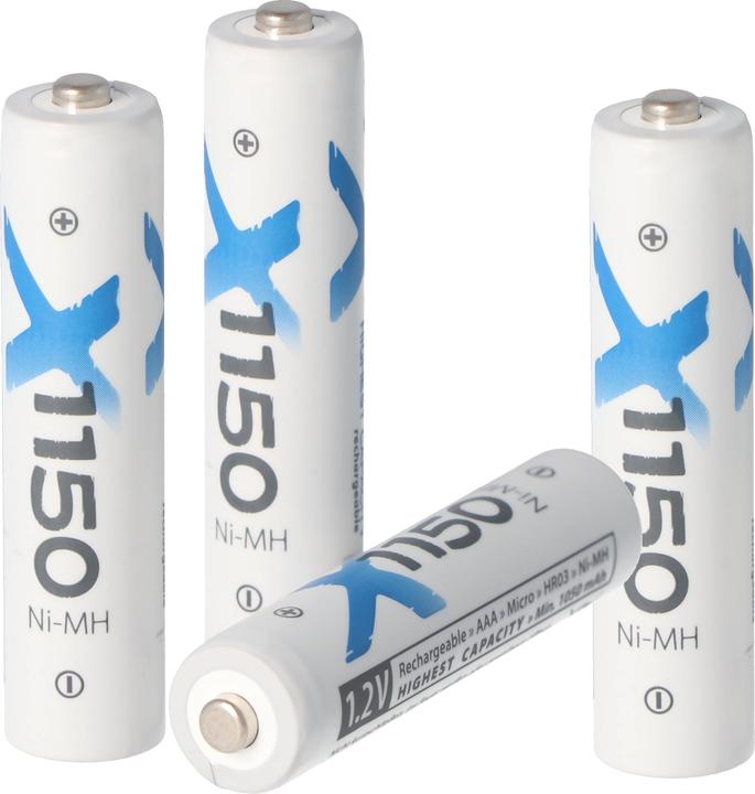 Immagine prodotto XCell Batteria ricaricabile XC Micro AAA, 4 pezzi incl. scatola di batterie