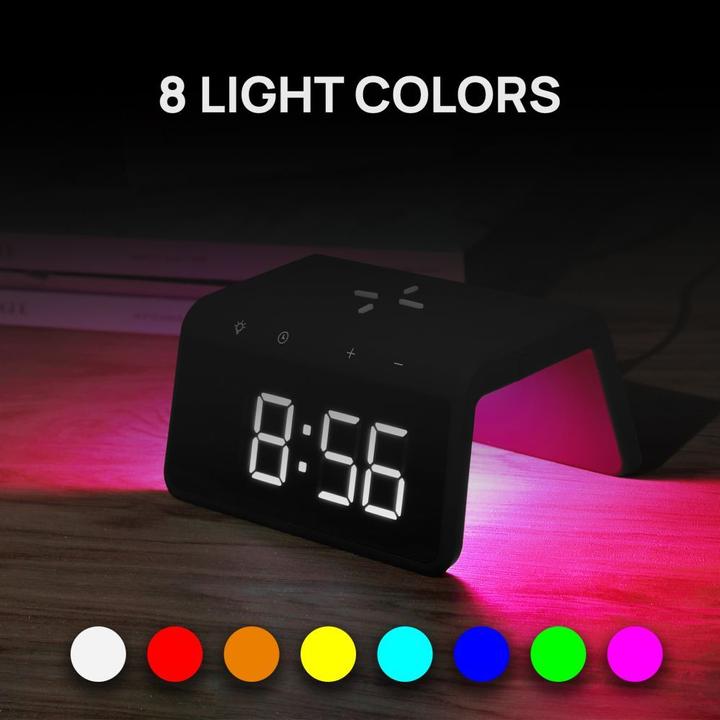 Actual product image Evelatus Wireless Charging Clock