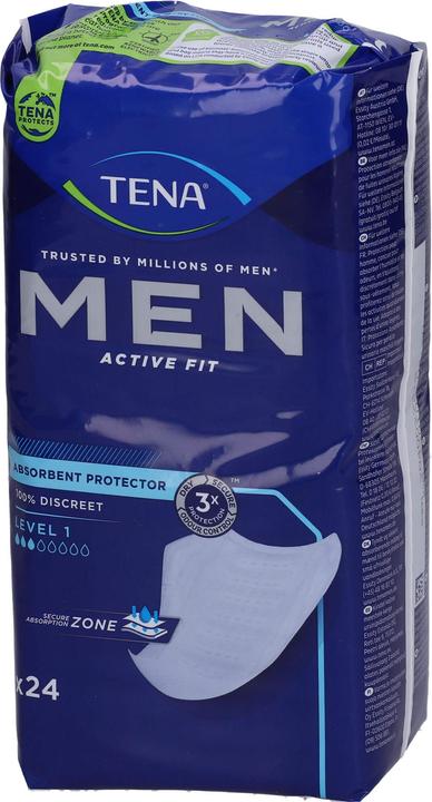 Tena MEN pads for bladder incontinence level 1 (24 x, Regular)