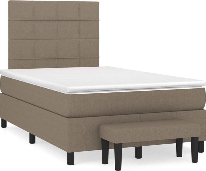 Produktbild VidaXL Bo x springbett mit Matratze 120 x 190 cm Stoff (120 x 190 cm)