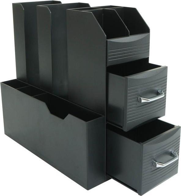 Immagine prodotto Mendler Organizzatore da scrivania HWC-L97, con 2 cassetti e 7 scomparti, 29x14x33 cm
