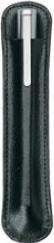 Image du produit Etui à stylos, pour 2 stylos, noir en cuir véritable, se ferme avec un Ü