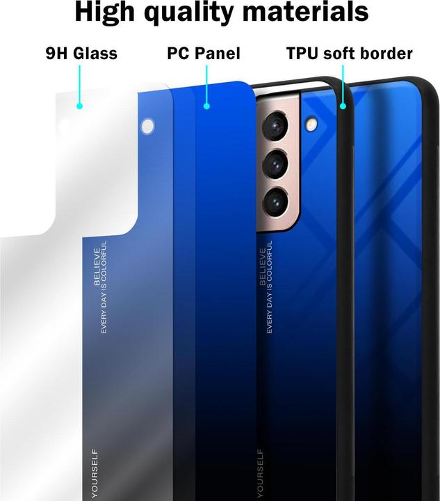Produktbild Cadorabo TPU 2 Farben Glas Cover (Samsung Galaxy S21 5G)