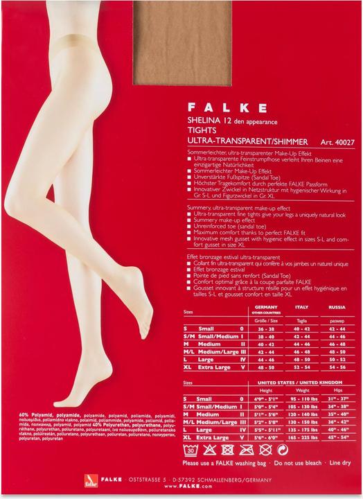 Immagine prodotto Falke Shelina 12 TI (12 DEN, 38 - 40)