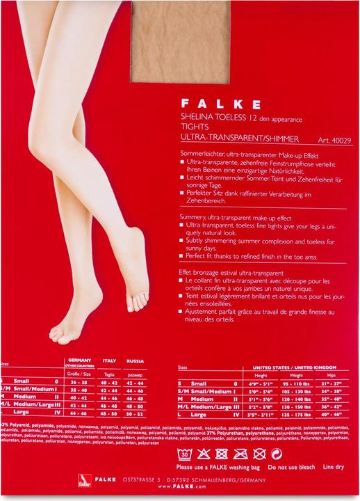 Produktbild Falke Shelina 12 Toeless TI (12 DEN, 40 - 42)