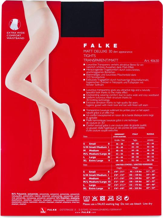 Immagine prodotto Falke Matt Deluxe 30 (30 DEN, 44 - 46)
