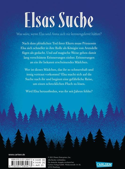 Image du produit Disney - Twisted Tales : La quête d'Elsa (La Reine des Glaces) (Allemand, Walt Disney, Jen Calonita, Ronald Gutberlet, 2021)