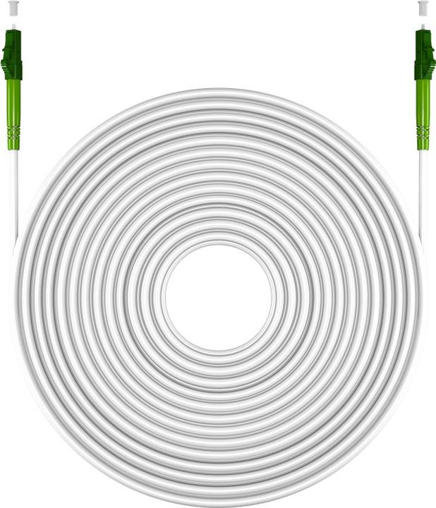 Produktbild Goobay Glasfaserkabel FTTH, Singlemode OS2 White, weiss Simplex, 2 m (CAT7, 2 m)