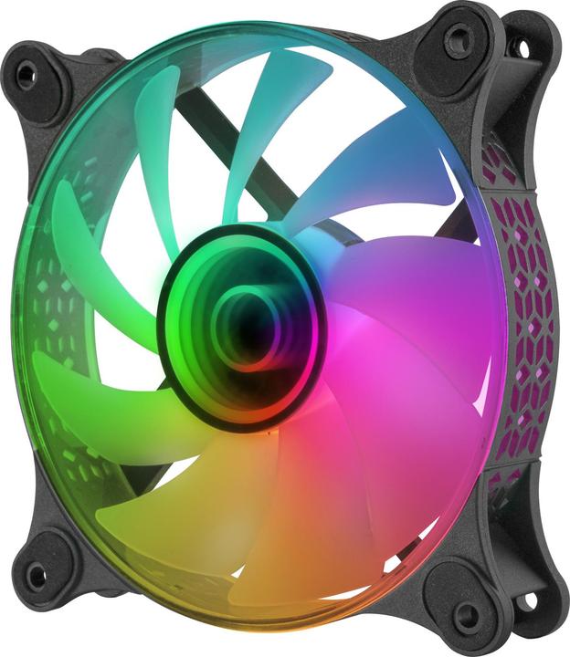 Produktbild Mars Gaming Ventilateur Boitier Mf-3d RGB - 12cm (Noir) (120 mm, 1 x)