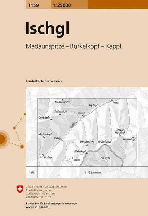 Image du produit Carte 1159 Ischgl 1:25'000