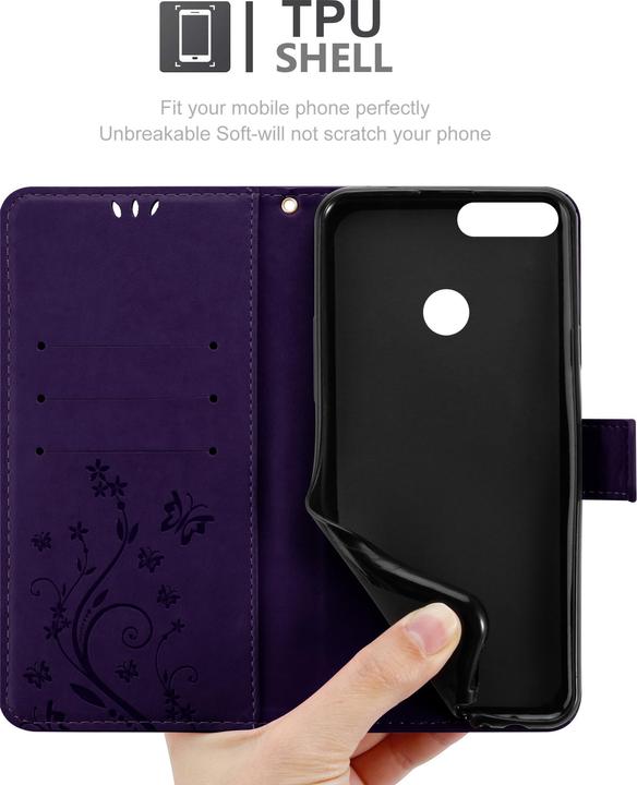 Productafbeelding Cadorabo Bloemen Boekomslag (Honor 9 Lite)